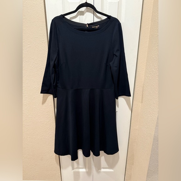 Kate Spade New York Boat Neck Ponte 3/4 Sleeves Black Dress Office Classic ,XL - Picture 8 of 8
